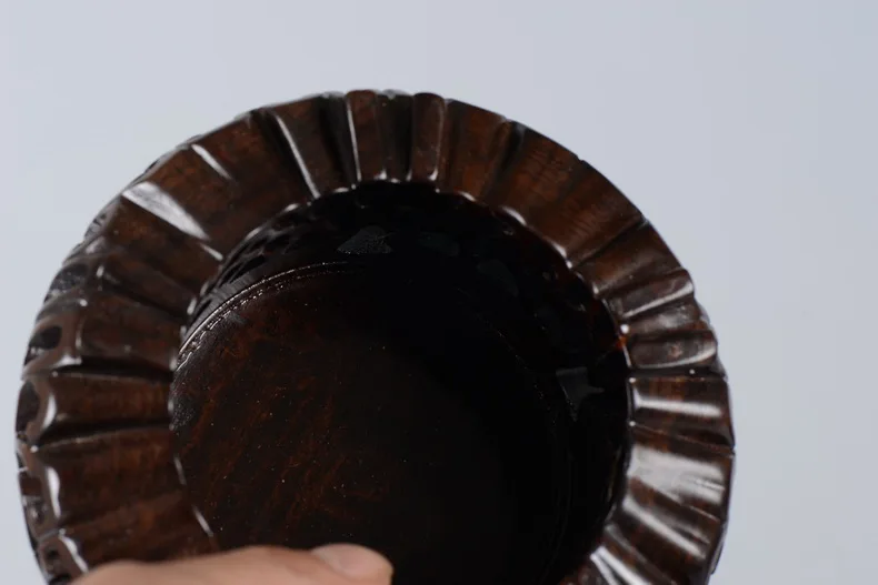 Mehrzweck-Sockelständer aus Rosenholz, hochwertiger Massivholzsockel für Vase, Blumentopf, Teeservice, Räuchergefäß und Bonsai-Dekoration – Detail 8