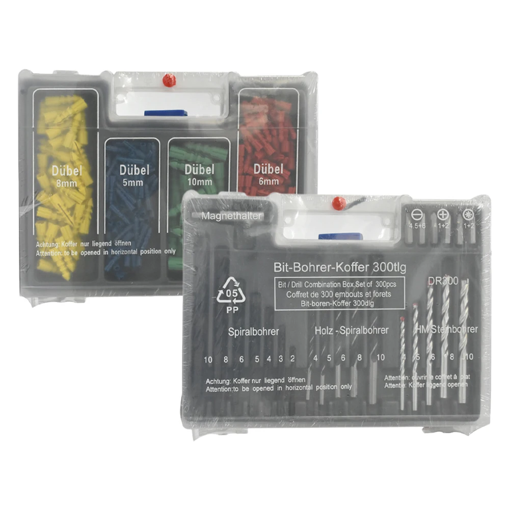 

300pcs HSS Drill Bit For Metal Wood Stainless Steel Woodworking Drilling Hole Cutter 2-10mm Power Tools Accessories