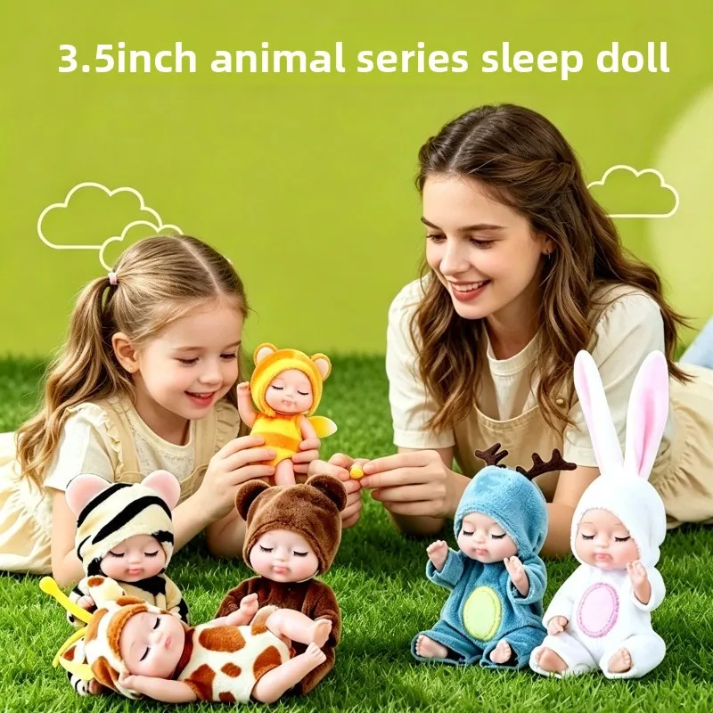 

Новая мини-кукла ручной работы, подарок на день рождения, бионическая супермилая кукла для девочек, успокаивающая и исцеляющая, милая имитационная игрушка для детей!