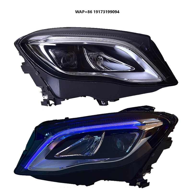 

for-Mercedes GLA X156 2015 2018 Halogen Lamp Upgrade LED Head Lights GLA Class 200 260 LED Headlight DRL Front Lights