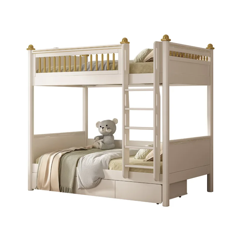 

Solid wood upper and lower beds Parallel bunk beds of the same width Two-layer beds