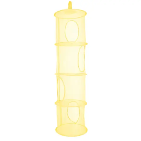 हैंगिंग मेश स्टोरेज बैग फोल्डेबल टॉय स्पेस सेवर बास्केट 4 टियर G5AB 8 best sales लटकती टोकरी भंडारण - №3