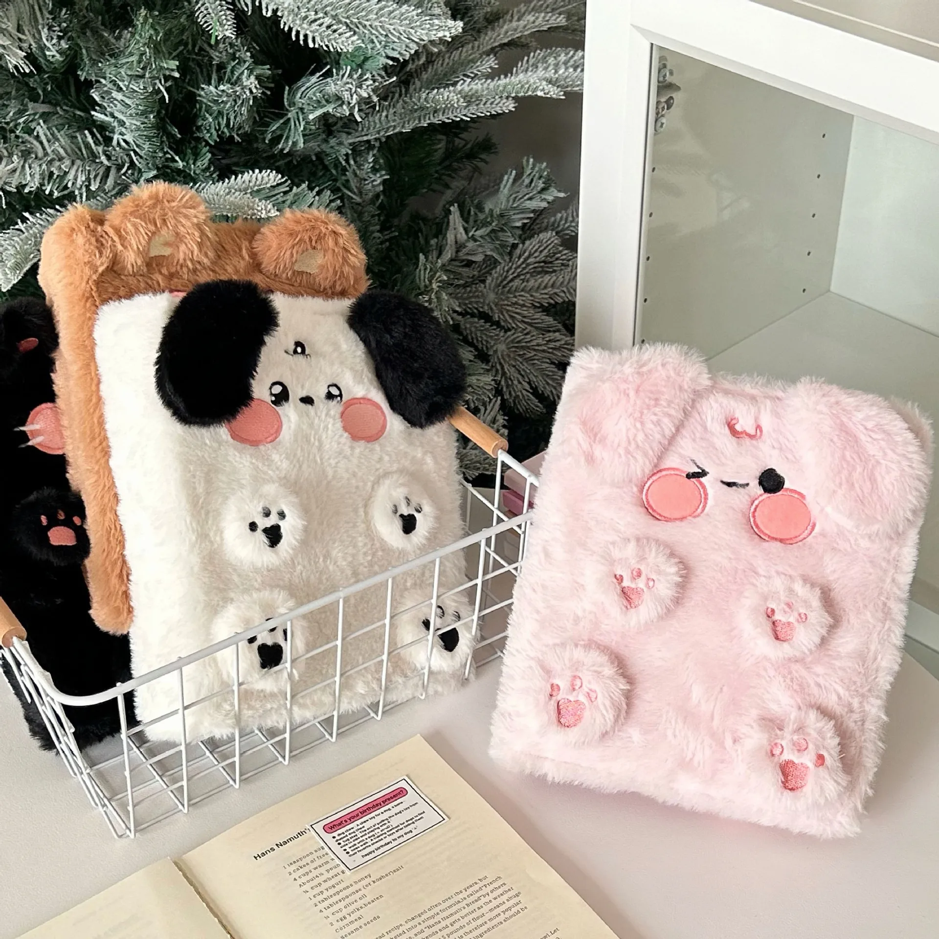 Cute Rabbit, Dog, Cat, Little Bear, Loose Leaf, Plush A6 Card Album, Inside Page, Small Card, Star Chasing Storage Album