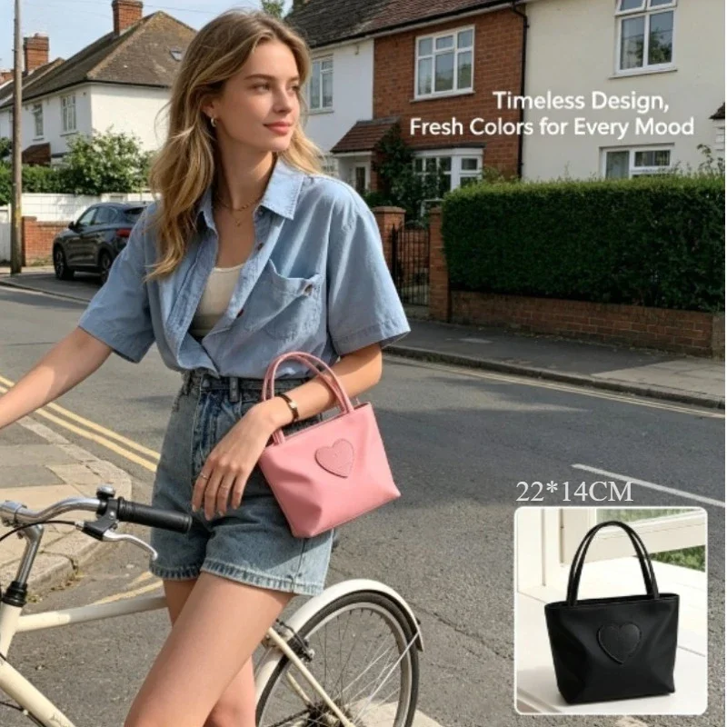 Korean Style Nylon Mini Handbag Cute Portable Phone Purse Fashionable All-match Daily Work Handheld Bag for Women
