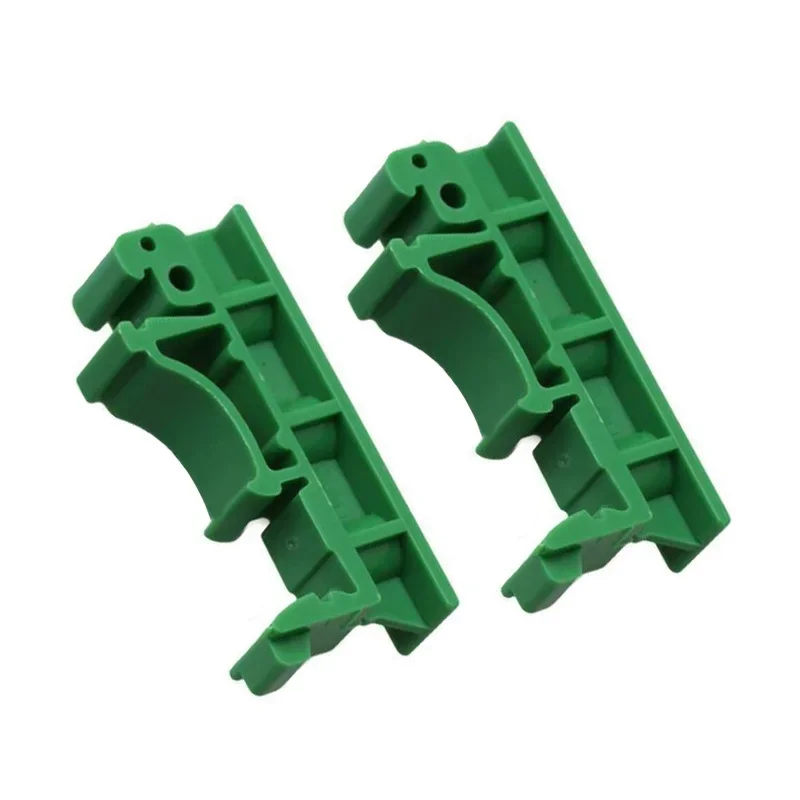 10pcs DRG-01 PCB Mounting Brackets Screws Green For DIN 35 Mounting Rails Adapter Replacements Parts