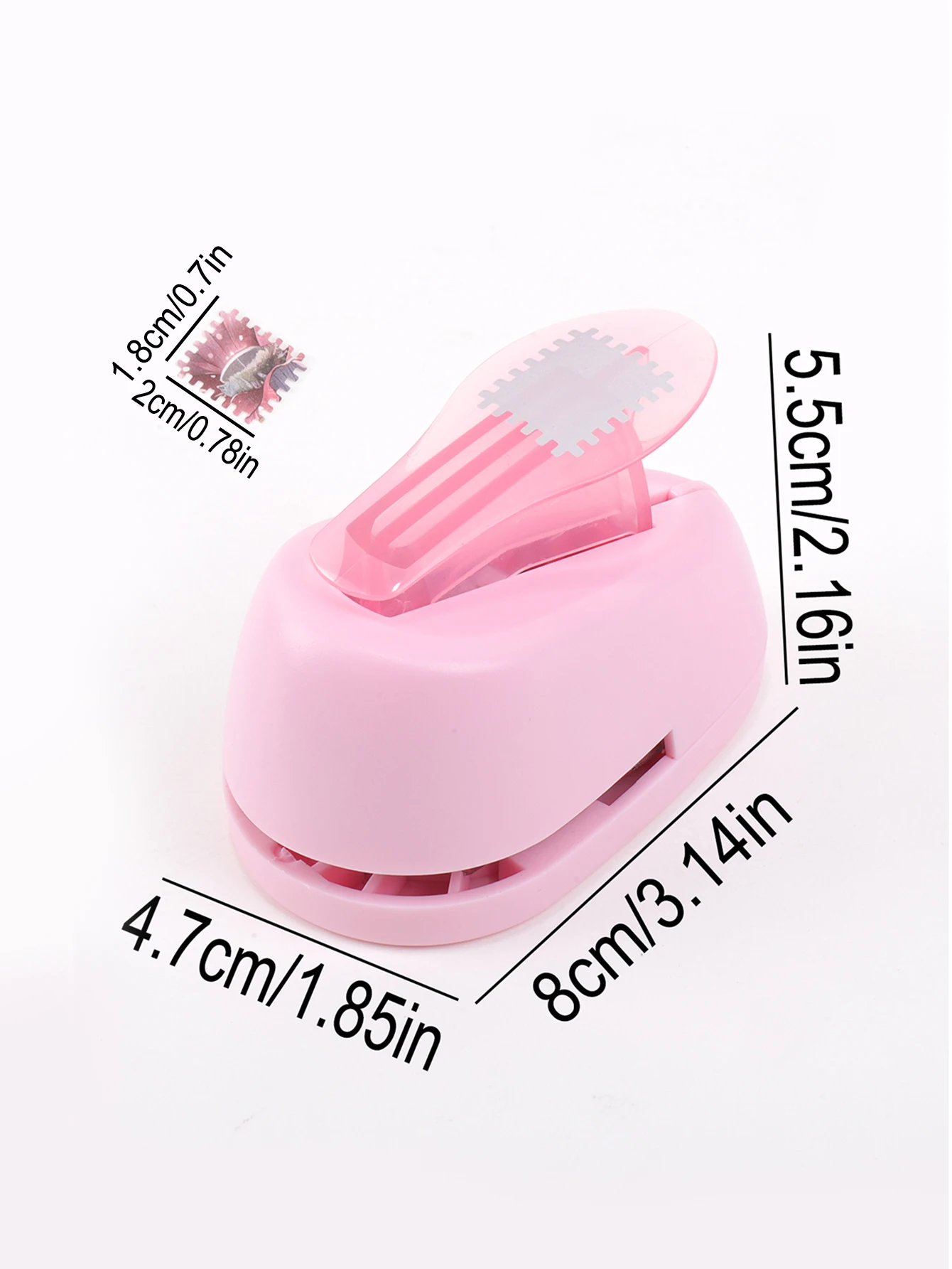 Stempelförmiger Papierstanzer, Tragbarer Locher für Bastelarbeiten, Scrapbooking-Zubehör, DIY-Kartenherstellung & Papierkunst-Werkzeug Geschenk – Detail 2