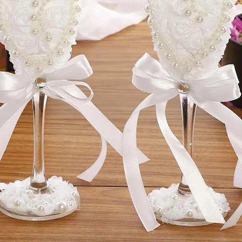 Wedding wine glasses, champagne glasses, creative western wedding fashion goblet wedding supplies