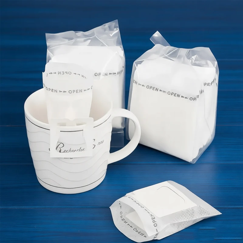 

50Pcs Disposable Coffee Filter Bags Drip Bag Empty Coffee Paper With Hanging Ears Portable Espresso Tea Brewing Accessories