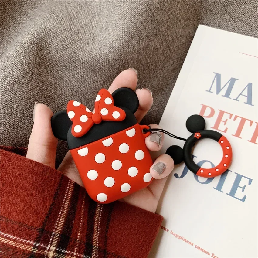 For Airpods 4 Case 2024,Disney Mickey Minnie Silicone Earphone Protective Case For Airpod 4 Case/For Airpods Pro 2 Case Lovers