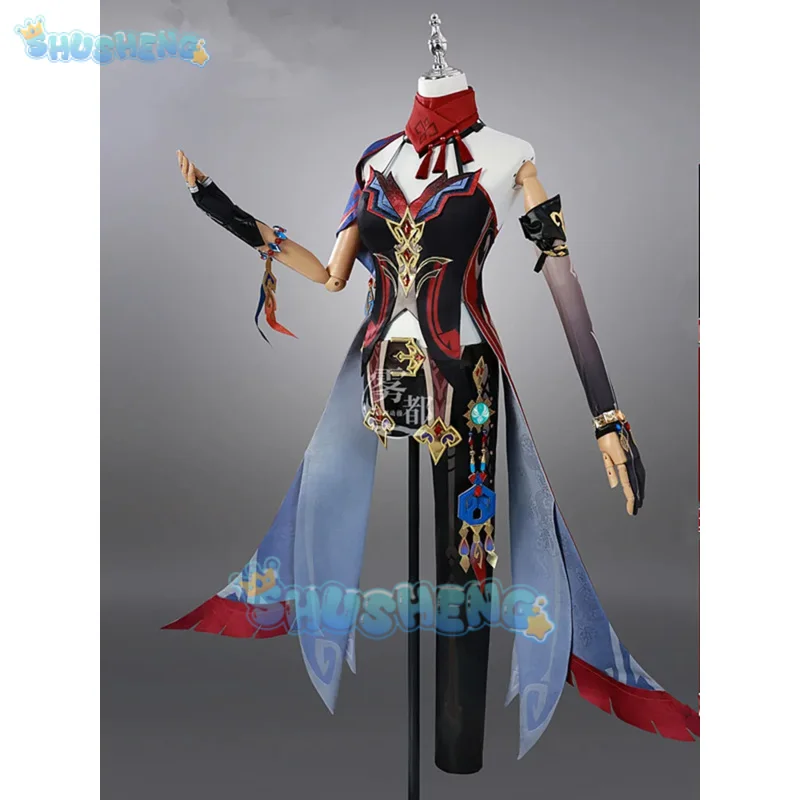 Game Genshin Impact Chasca Cosplay Costume Wig Shoes Accessories props Halloween party new sexy Gorgeous dress Chasca uniform