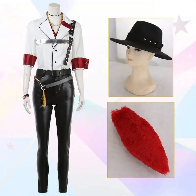 게임 앙상블 별 Shiina Niki HiMERU 코스프레 의상 멋진 정장 할로윈 카니발 유니폼 맞춤 제작