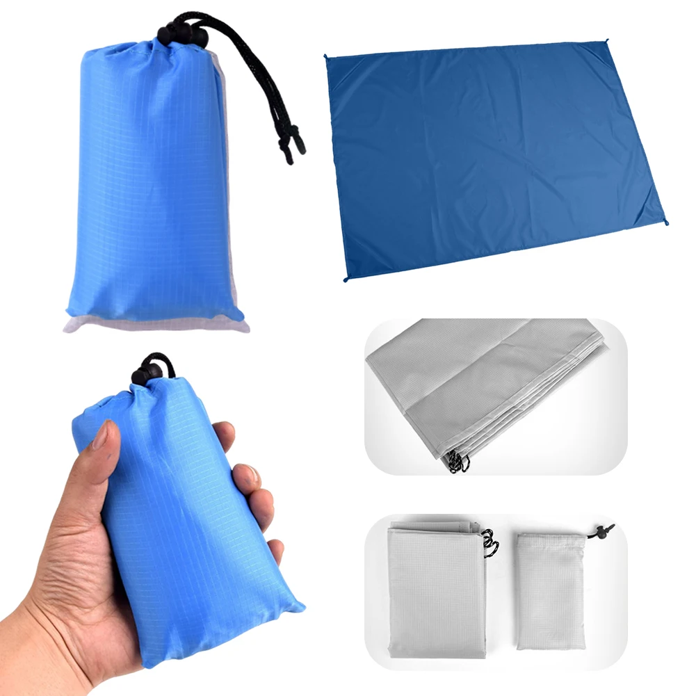 طوي سجادة للرحلات مقاوم للرطوبة مقاوم للماء سجادة للرحلات 1.4x2 متر المحمولة التخييم حصيرة الرمال الحرة شاطئ حصيرة لحديقة الحديقة الشاطئ