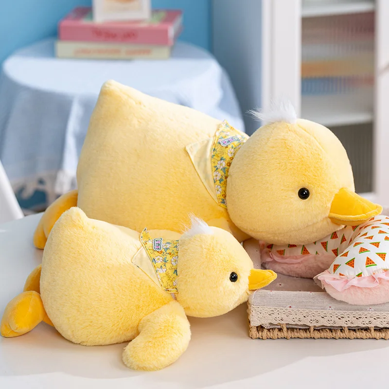 35/50CM Kawaii Cute Yellow Duck Stuffed Animal Plush Toy Pillow Child Lovely Duck Puppet Festival Gift Valentine's Day Doll