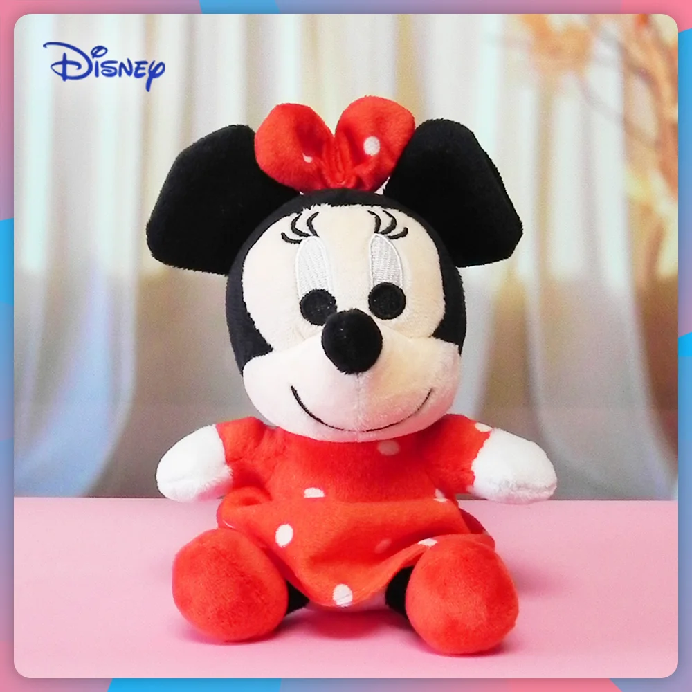 18 cm Disney Mickey Minnie Mouse Knuffels Anime peluche Gevulde Leuke Cartoon Pop Verjaardag Kinderen Kerstcadeau Voor Kinderen