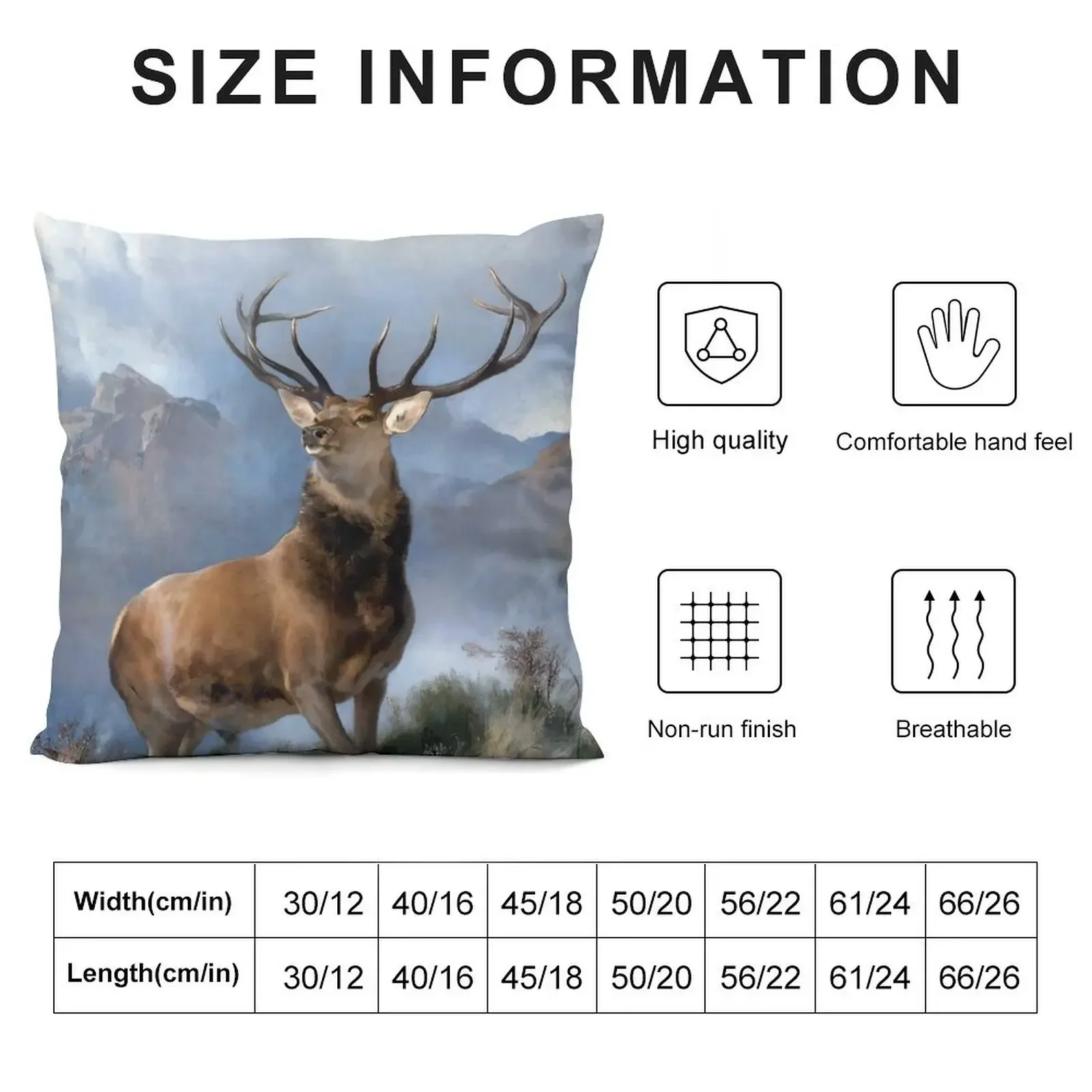 The Monarch of the Glen - Edwin Henry Landseer - 1851 Throw Pillow Cushion Cover Luxury Sofas Covers pillow