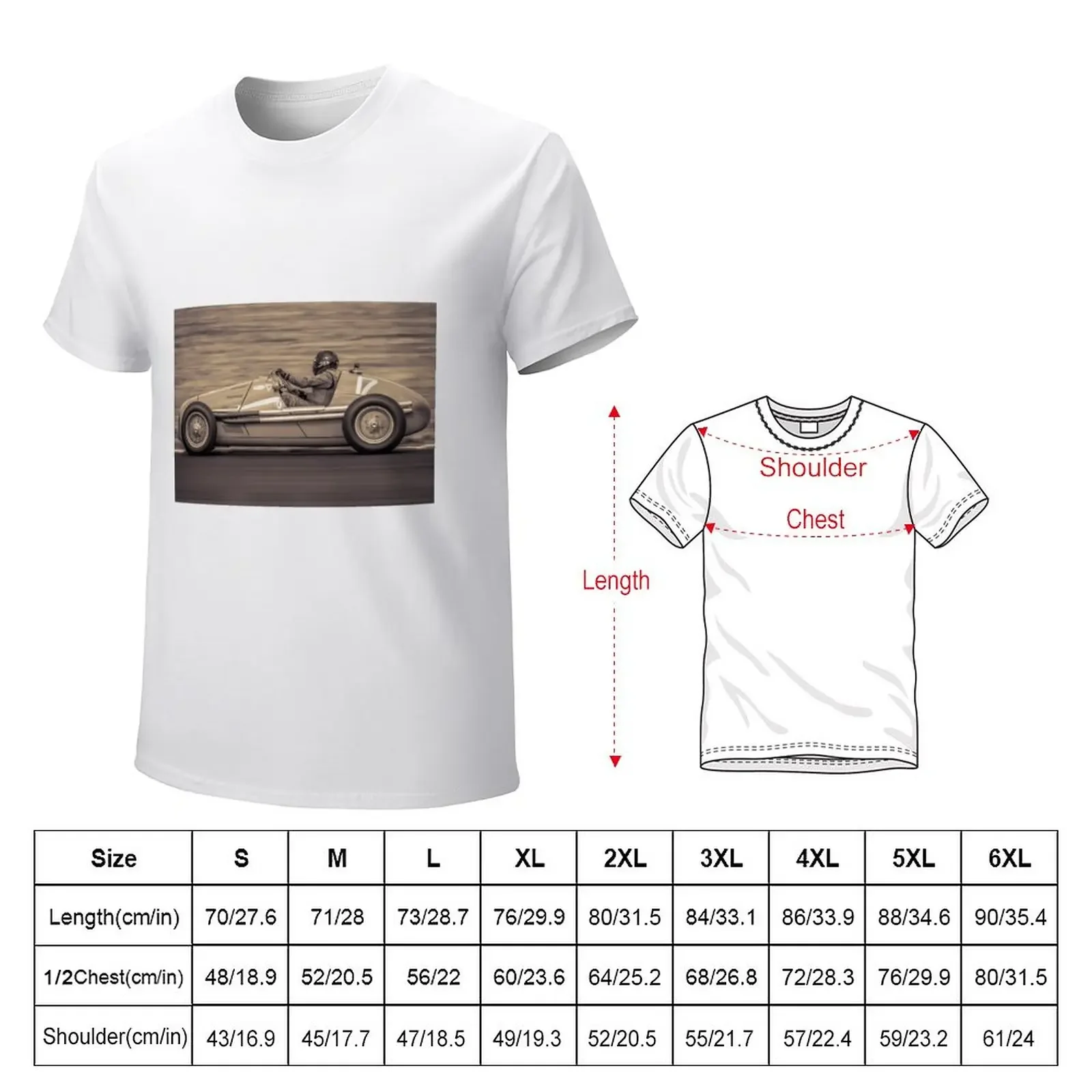 1956 Gordini 16 Monochrome T-Shirt Short sleeve tee plus sizes black t shirts for men