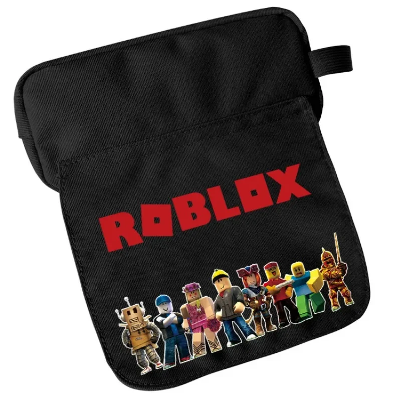

Портативный водонепроницаемый пенал-рюкзак Roblox с тематикой игры, большой вместимости, из холщовой ткани, для студентов
