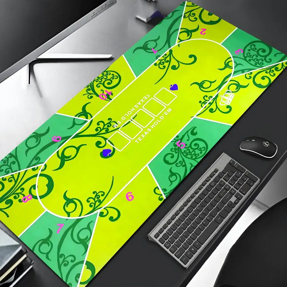 Texas Poker Mat Mouse Pad Edge Big Gaming Locking Computer Gamer Large Xxl Rubber Art Mousepad Laptop Desk Mat