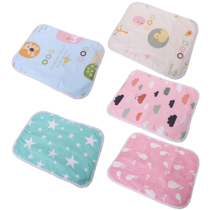 Baby Changing Pad Foldable Waterproof Stroller Diaper Reusable Mattress 35x45cm