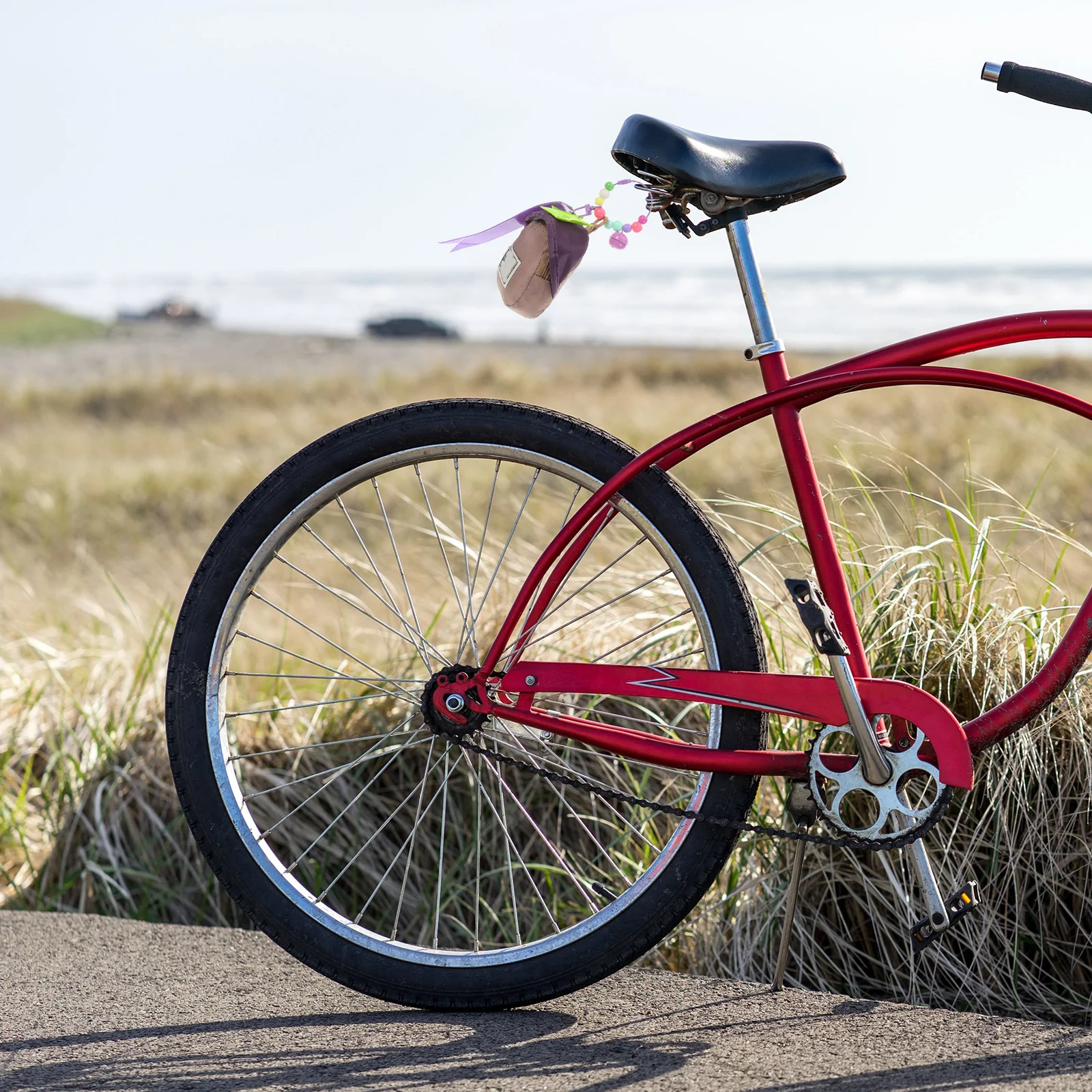 

Bicycle Triangle Bag Large Capacity Reflective Ribbon Safety Night Rides Water Bottle Holder Tools Snacks Personal Belongings