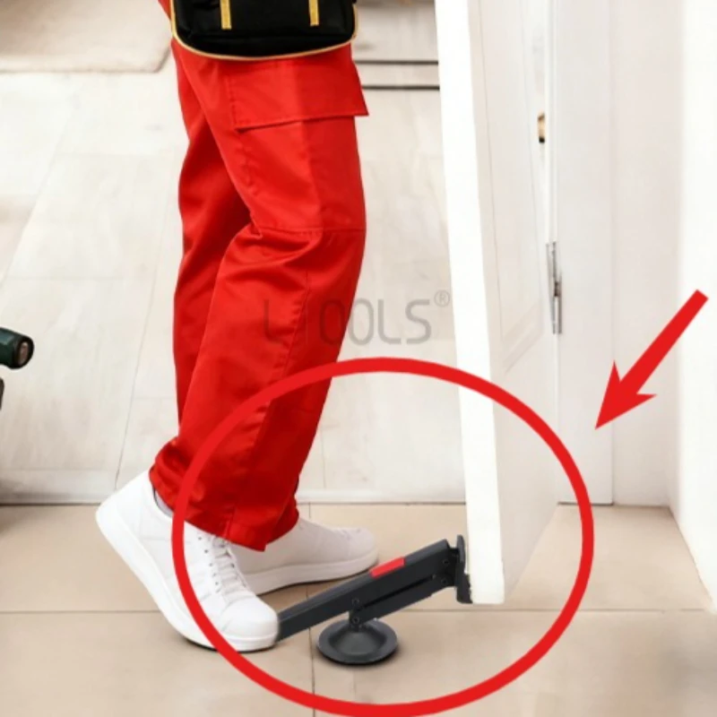 Wooden Door Installation Lifting Device 360 ° Rotating Labor-saving Support Rod Install Door Height Adjustment Auxiliary Tools