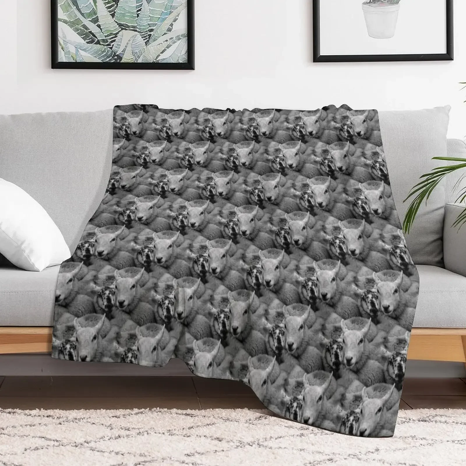 

Sleep sheep Throw Blanket Soft Beds bed plaid Vintage Blankets