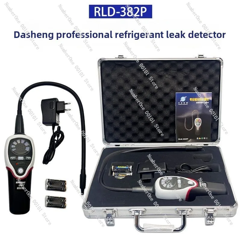 RLD-382P Refrigerant Halogen Leak Detector, Air Conditioner Refrigeration System Freon Gas Tester Meter