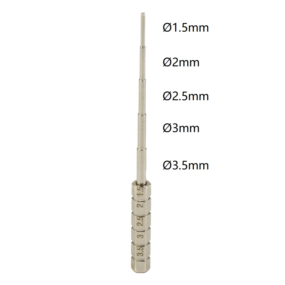 1.5/2.0/2.5/3/3.5mm Stainless Steel Wire Winding Rod Wrapping Wire Jig Tool Wrapping Wire Vape Pen Silver Hand Tool Accessories