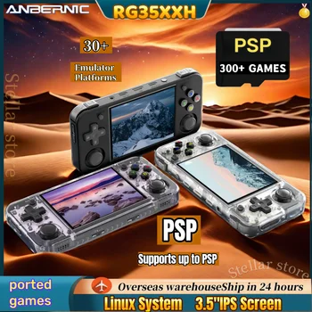 ANBERNIC RG35XX H Handheld Game Console 3.5 inch IPS Screen Linux System Retro Portable Video Game Console HD Bluetooth PSP Games