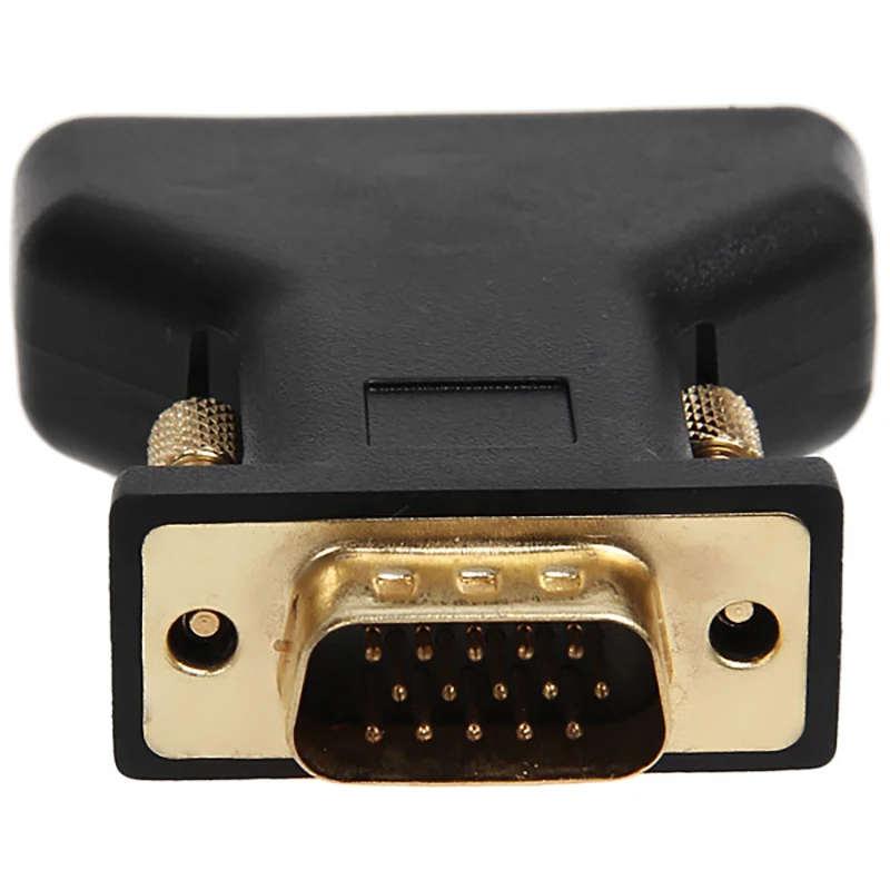 HD15-Pin Vga Male to Rca Female Adapter VGA to 3 RCA AV Converter for PC Computer