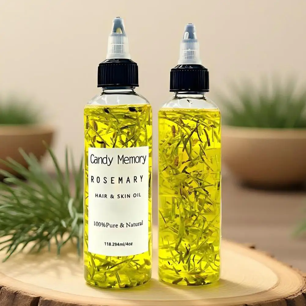 

Масло для волос и кожи с розмарином 118 мл - 100% натуральное, питает кожу головы, стимулирует рост и укрепляет волосы, легкое средство для ежедневного ухода