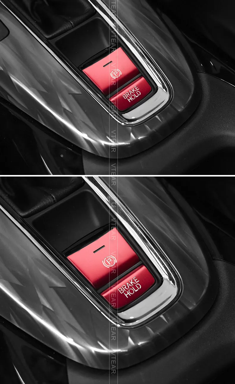 Vtear Auto Zentrale Steuerung Taste Trim Für Honda HRV HR-V 2015-2021 Parkplatz Bremse Schalter Abdeckung Innen Pailletten Aufkleber zubehör – Detail 7