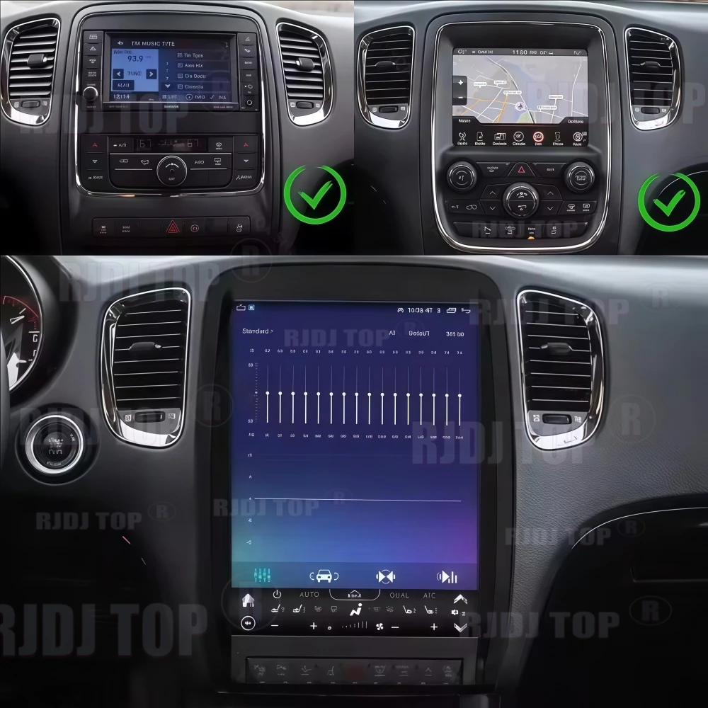 For Dodge Durango 2011 2012-2020 Android Car Radio Touch Screen Auto Stereo Wireless Apple Carplay GPS Navigation Multimedia DSP