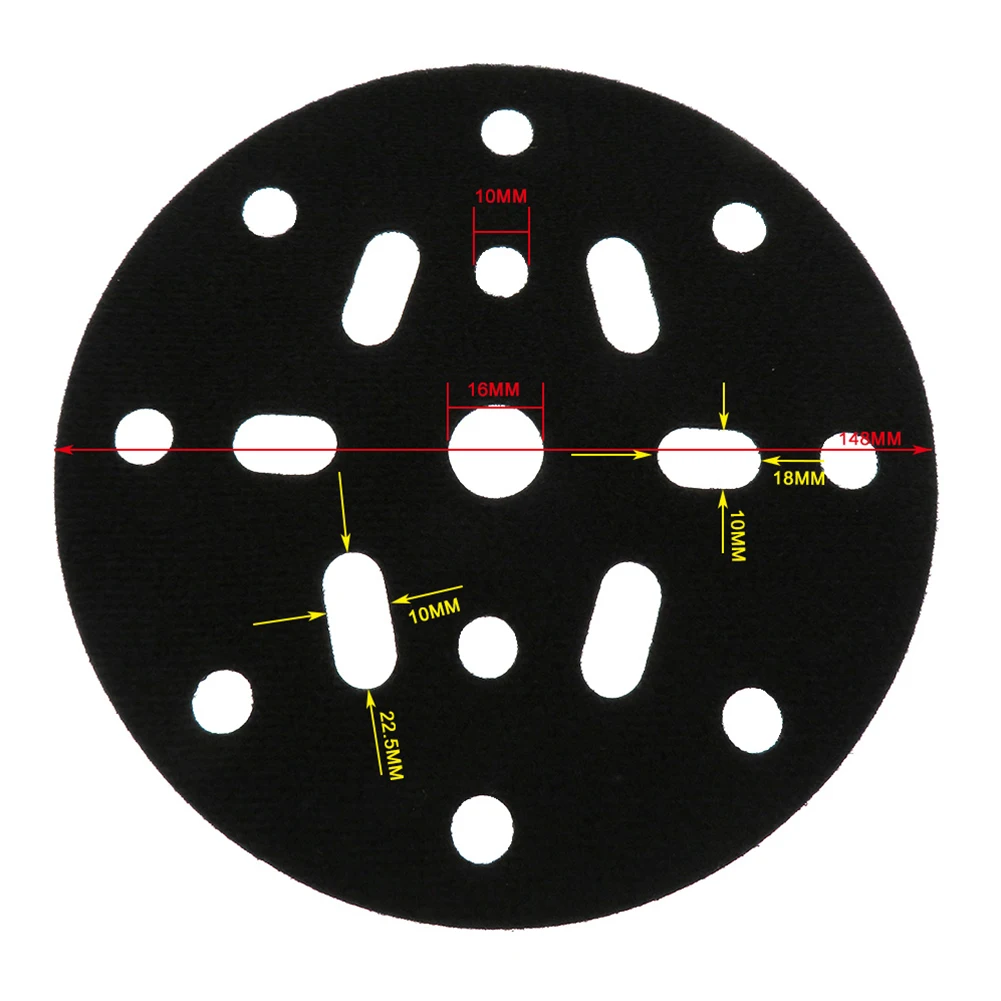 Imagem -06 - Interface Pad Protection Disc Acessórios para Ferramentas Elétricas para Sander Backing Buffer Pads 150 mm Pcs