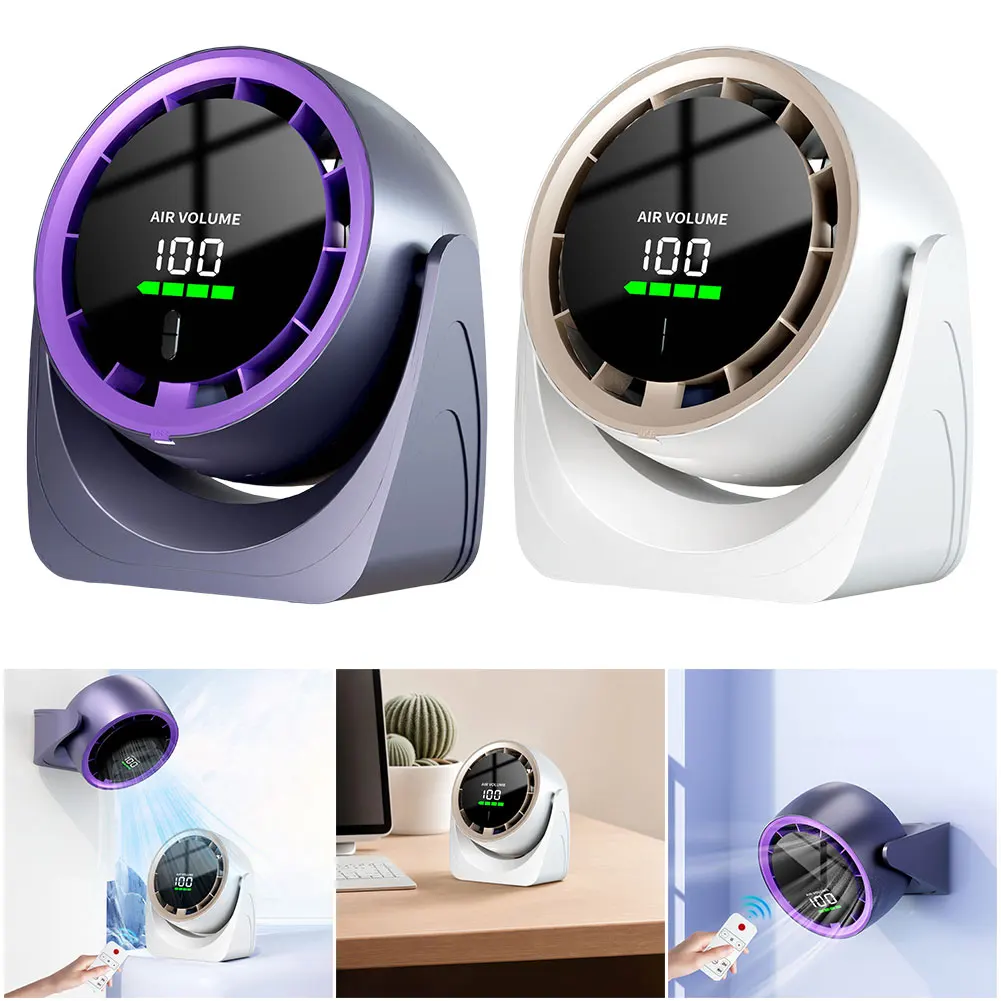 

Portable Fan Rechargeable Small Table Fan Digital Display Desktop Fan for Home Office Kitchen Travel Camping