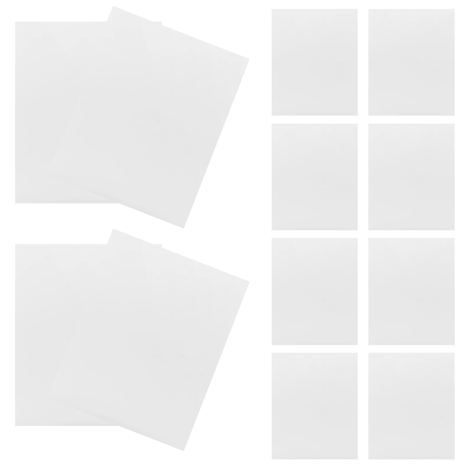 

60 Sheets Dumb Silver Stickers Print Labels Printer Paper Printing Mailing The Pet