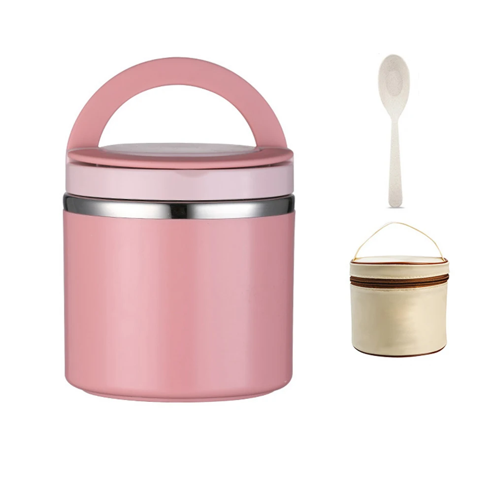 

Портативный контейнер из нержавеющей стали с вакуумной изоляцией, большой емкостью 32 унции и герметичным отделением.