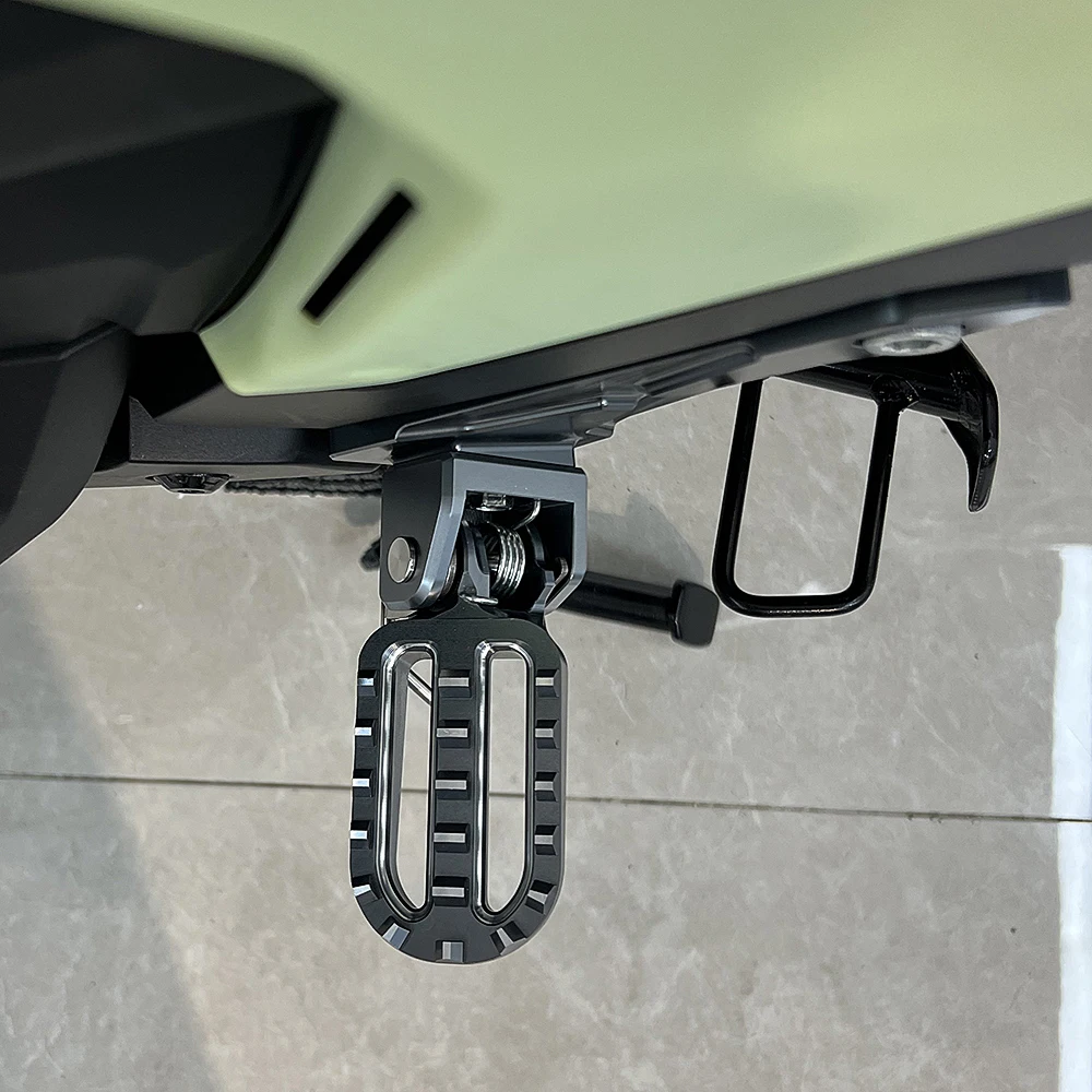 لهوندا XADV750 2021 2022 2023 2024 2025 دراجة نارية مساند القدم ربط القدم أوتاد دواسة جبل مسند القدمين الدائمة مع دواسة القدم #4