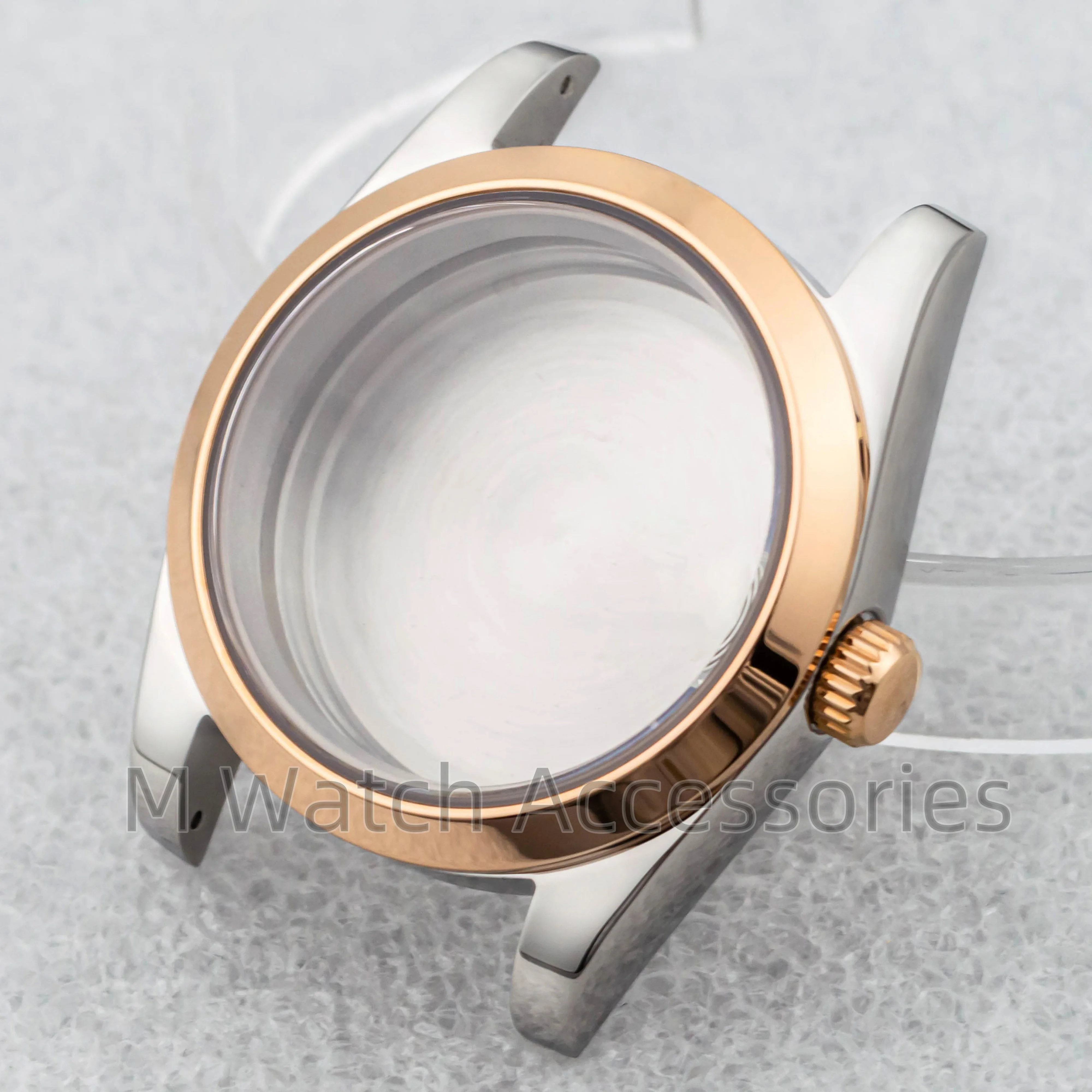 36/39MM High Quality NH35 Case Sapphire Glass Waterproof Black Men Watch Case for Datejust NH34 NH36 movement 28.5mm Dial Parts