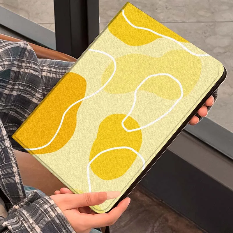 

Artistic Color Block Pattern Case For iPad Pro 10th 11th 5th 6th 7 8 9 2 gen 11 13 M4 M5 10.2 9.7 12.9 10.5 10.9 Inch Tablet