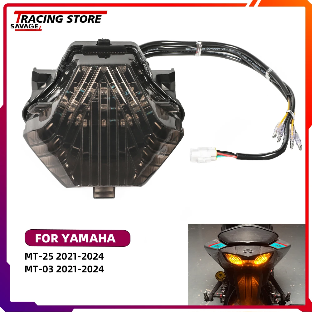 

For Yamaha MT-25 MT-03 LED Integrated Tail Light with Turn signals Brake Light Daytime Runing light MT25 MT03 MT 25 03 Adapter