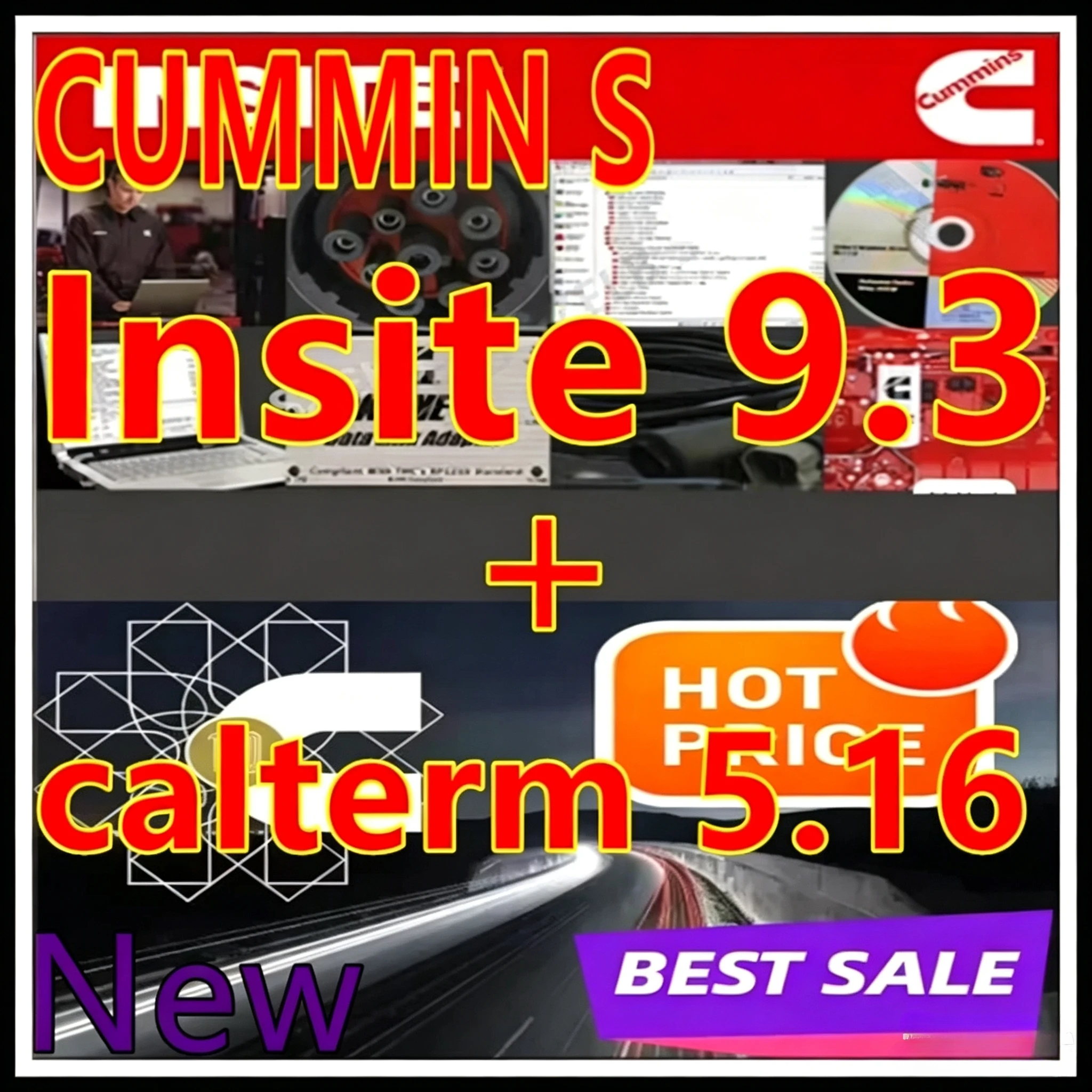 2026 Newest Cummins Insite 9.3 Pro + Holset Etool 2.0+ Callterm 5.16 Diagnostic Software Engineering Do Calibration E-tool