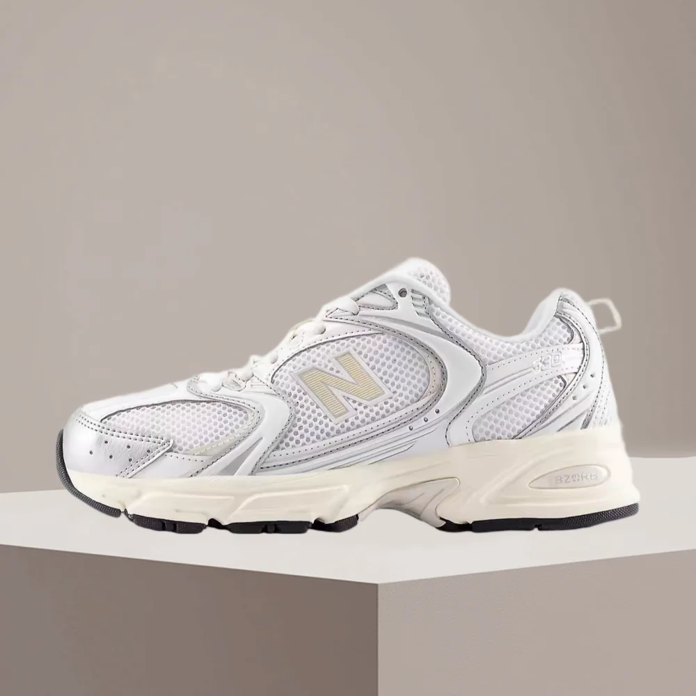Кроссовки New Balance NB530 унисекс с низким профилем – серебристые, с амортизирующей межподошвой, универсальные и долговечные, комфортные U530ESB