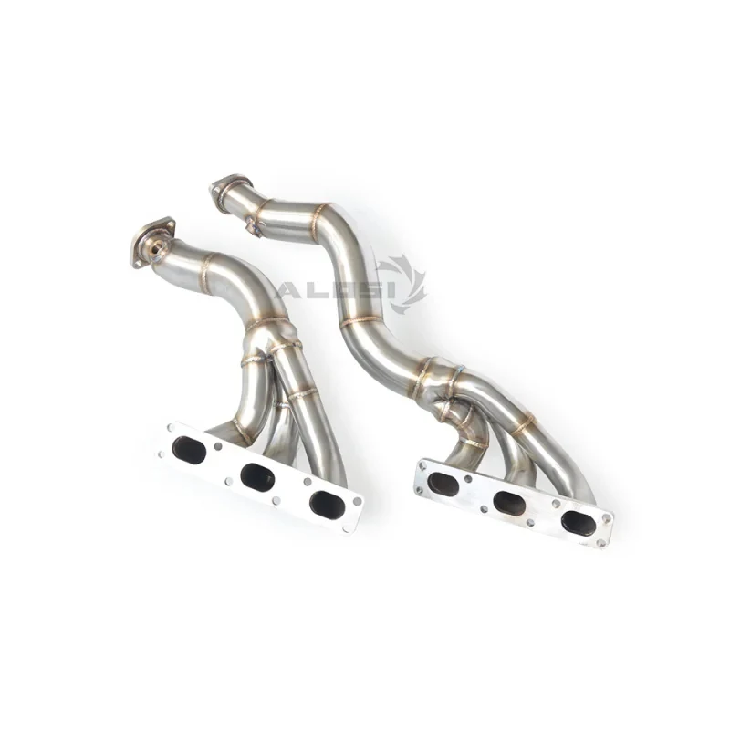 Picture 6: Suitable high-end exhaust manifold BMW5 E39 M54 3.0 1995-2002 Stainless steel performance exhaust pipe Catless downpipe