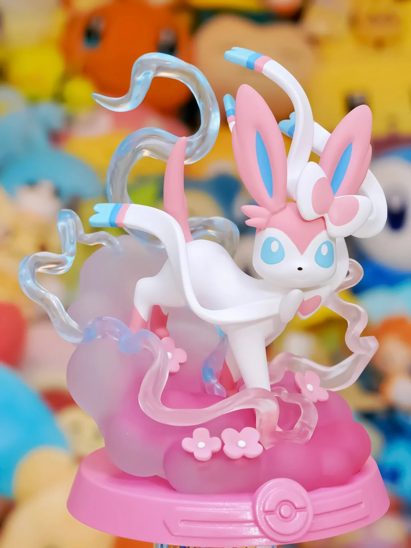 Funism-ポケモンモデルのアニメの置物の装飾品、eeveMonthespeon syveon glacon afleon Alumbreon Frearoon、9スタイル