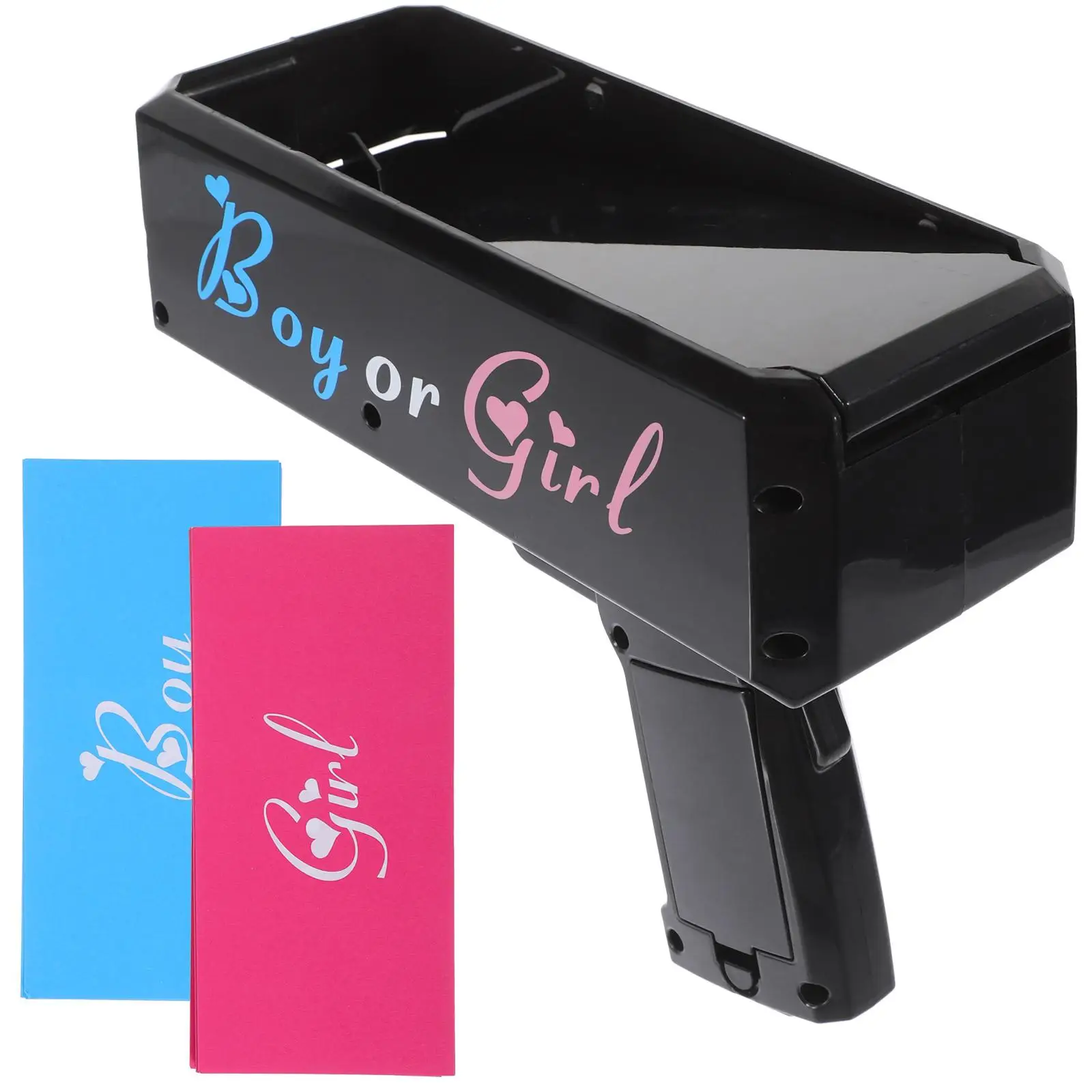 

1 set Gender Reveal Money Spray Paper Playing Sprayer Small Paper Boy Girl Reveal Prop Baby Shower Party