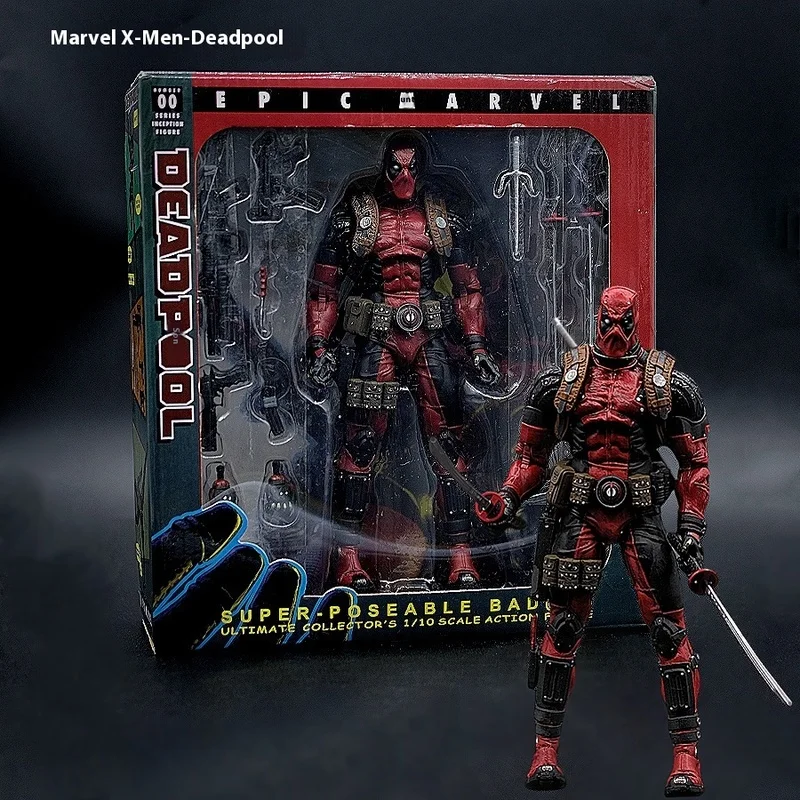 Marvel New 8-Inch Anime Doll Deadpool X-Men Series Creative Toy Cartoon Character Model Around The Movie Collect Ornament Gift