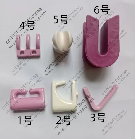 3pcs ceramic wire threader - square, round, long, toothed, and irregular shapes
