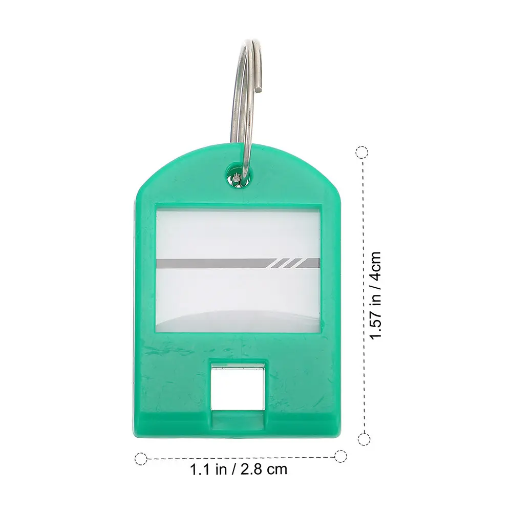 35Pcs Colored Key Classification Tags Plastic Key Labels Numbered Keychain Tags for Identification Luggage Keys
