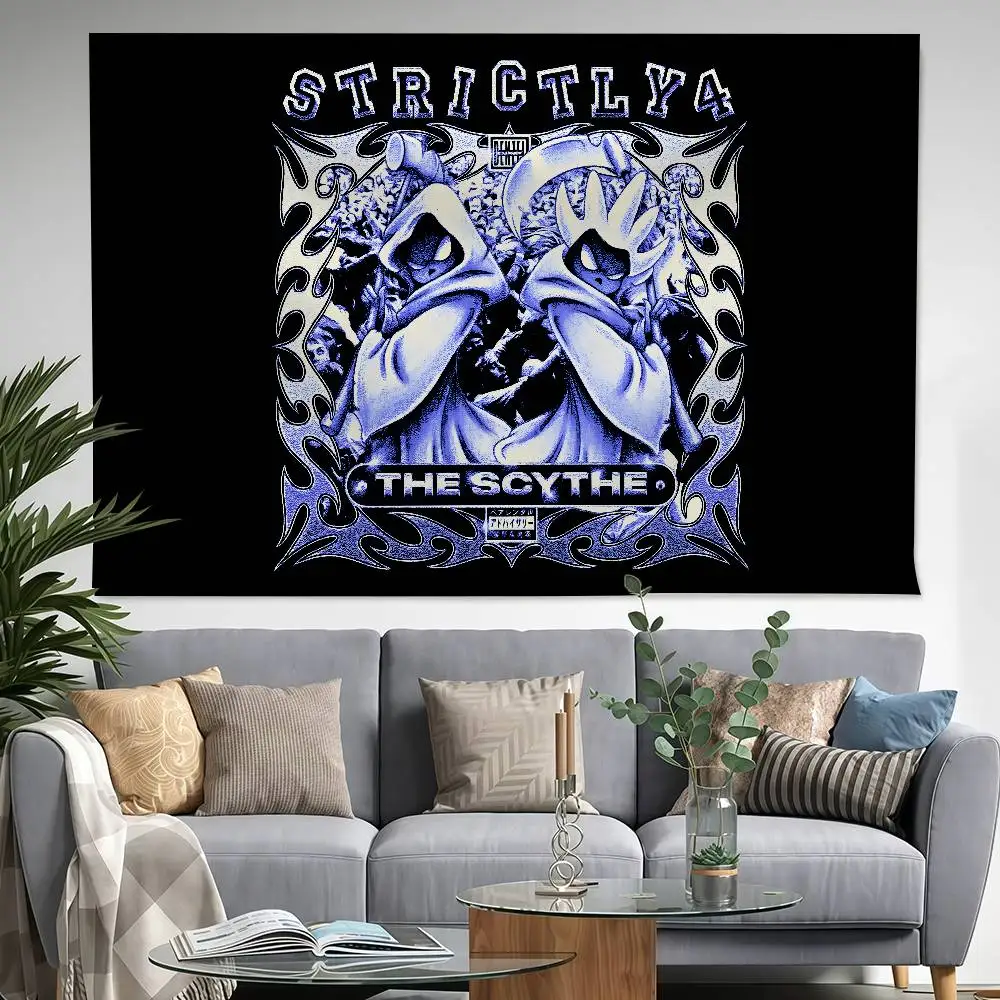 

D-Denzel Curry Strictly 4 The Scythe 150x200cm 60x90cm Flag Decoration Outdoor Picnic Party Home Camping Party Art Hanging Banne
